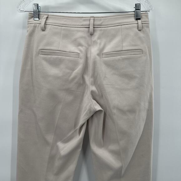 Brunello Cucinelli Pants Womens 2 Ivory Career Office Straight Designer Blingy - Picture 6 of 15